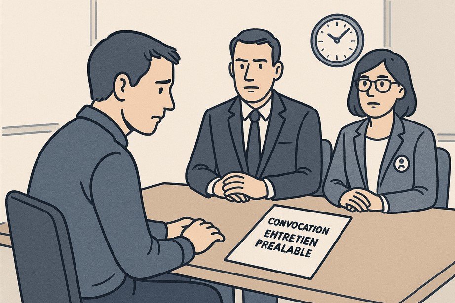 Modèle de lettre de convocation à entretien préalable pour licenciement pour faute grave avec mise à pied conservatoire – entreprise avec représentants du personnel – à télécharger sur LegalTravail.