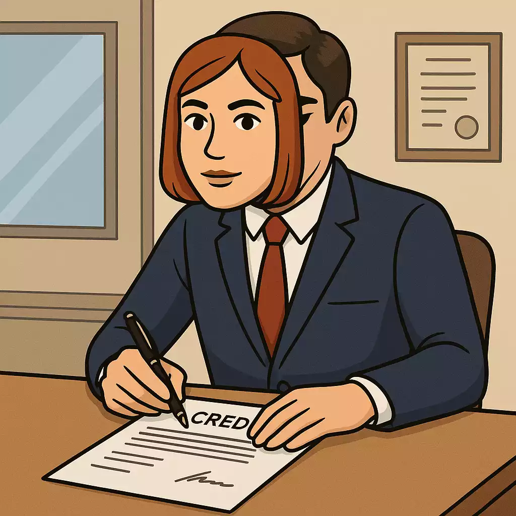 Illustration : litige crédit et usurpation