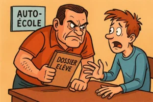 lettre pour demander au moniteur d 'auto école de rendre le dossier de son eleve