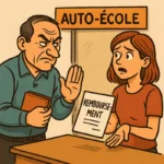 Image d’un élève en désaccord avec un moniteur d’auto-école refusant de rembourser les sommes avancées – mise en demeure pour remboursement