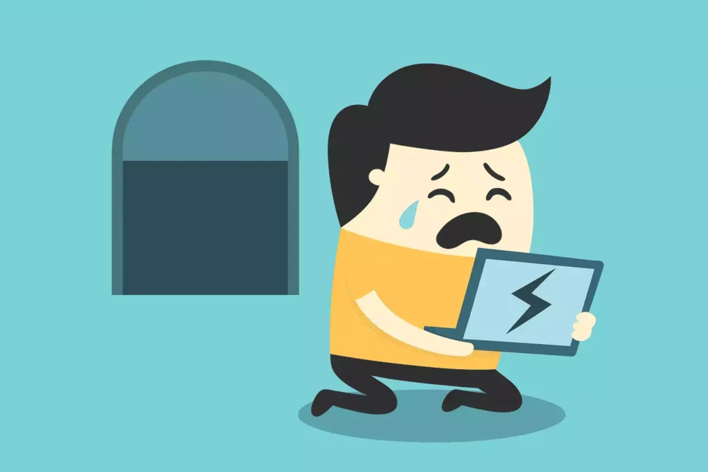 illustration d'un personnage dont les bagages ont été endommagés et qui obtient réparation par LegalTravail