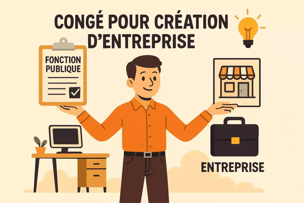 congé pour création d'entreprise contractuel fonction publique territoriale