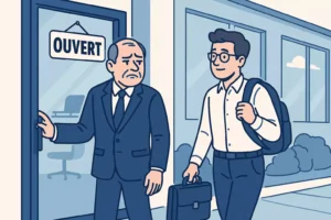 Illustration d’un extrait de modèle de lettre LegalTravail par un employeur contraint de réintégrer un salarié protégé après refus de licenciement par l’Inspection du travail
