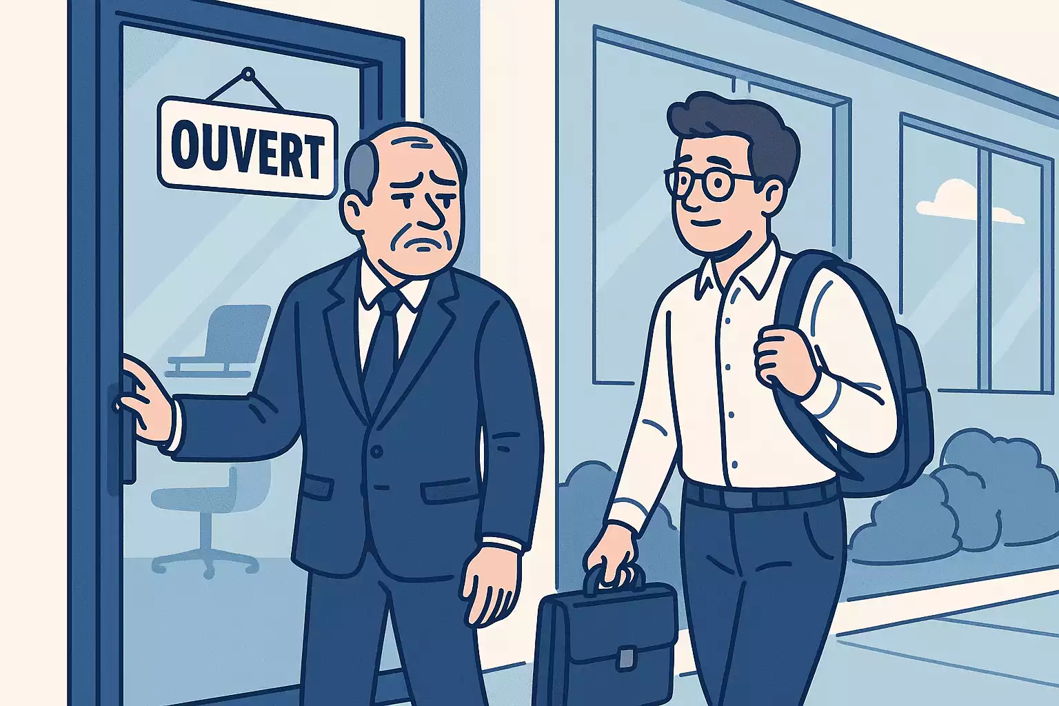 Illustration d’un extrait de modèle de lettre LegalTravail par un employeur contraint de réintégrer un salarié protégé après refus de licenciement par l’Inspection du travail