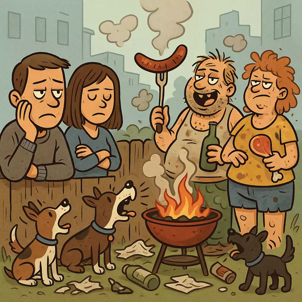 Troubles de voisinage - illustration