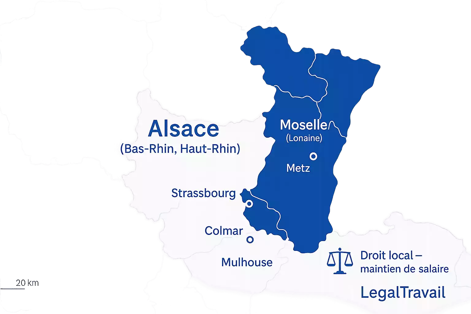 Alsace-Moselle – LegalTravail (carte du territoire)