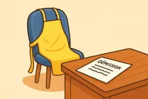 Lettre de démission de mandat d'un membre titulaire du CSE