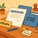Lettre de démission du secrétaire du CSE