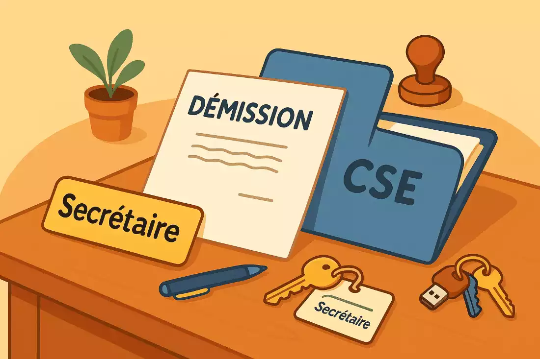 Démission secrétaire CSE - modèle de lettre