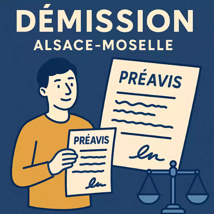 Modèle de lettre de démission | Droit local Alsace Moselle